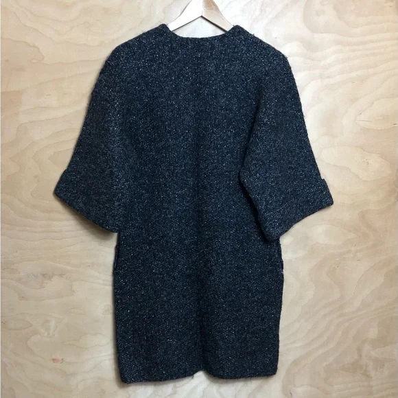 Ralph Lauren Winter Cardigan Sweater Black Wool Alpaca Cashmere Womens Sz S. - Picture 2 of 10